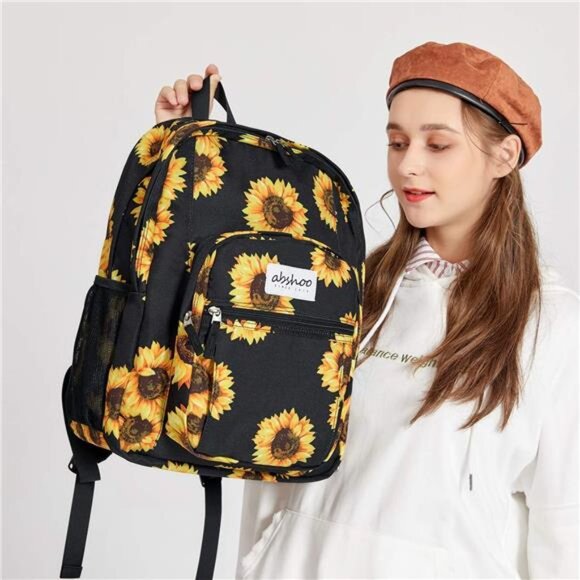 abshoo Classical Basic Travel Backpack For School Water Resistant Bookbag - Picture 6 of 7